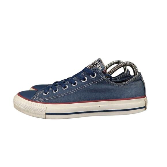 Converse Shoes Womens 7 Sneakers Lifestyle Chuck Taylor Low Blue Canvas Classic - Picture 4 of 12